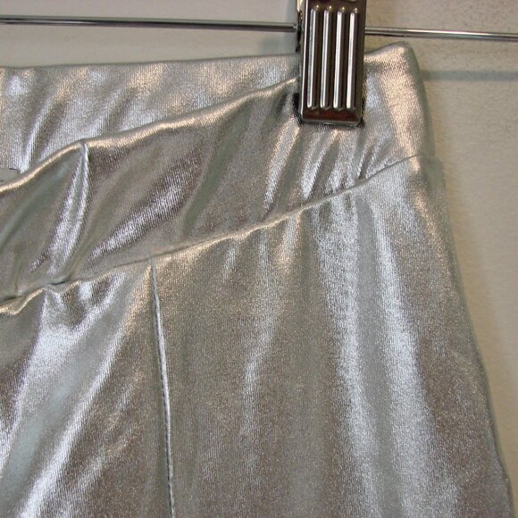 Fashion Nova Silver Metallic Pants Your Wildest Dreams Club Party NEW NWT XS - Picture 5 of 13